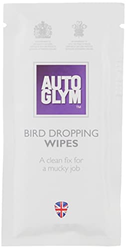 Autoglym Bird Dropping Wipes, x10 - Car Cleaning Wipes Offer A Quick, Clean Fix for A Mucky Job