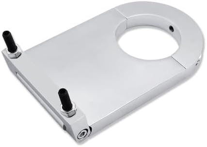 Universal Swivel Floor Mount & Universal 4.5" Steering Column Drop for 2" Columns Chrome Aluminum