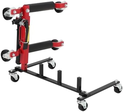 Car Dolly Storage Rack - Heavy Duty 4 Wheel Dolly Holder with 360° Swivel Casters, Universal Jack Stand Organizer for Garage Workshop Auto Repair Shop, Space Saving Tool Storage