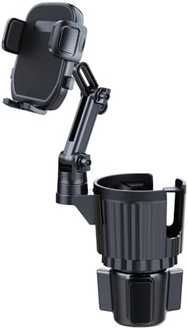 Cup Holder Phone Mount for Car, 2 in 1 Cell P Car Mount 360 Rotation Cup Holder Expander for Stanley 10-40oz Drink Bottles, Mugs and Phone Compatible with iPhone Samsung