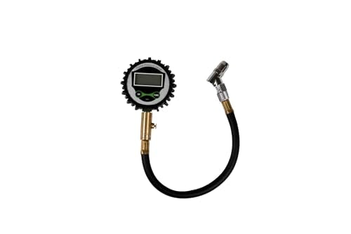 Bulletproof Digital Tire Pressure Gauge 0-200 PSI, Heavy Duty with Reinforced Rubber Hose, LCD Display, Bleed Valve | AAA Batteries Included - for Trucks, RVs, ATVs, Trailers and More
