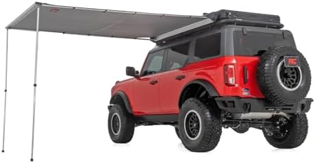 Rough Country Retractable Roof Rack Awning 6'6" x 9'8" Universal Fit - (Fits Trucks & SUVs)
