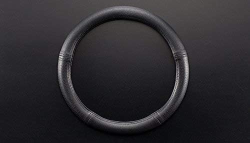 Customized for Toyota Prius Microfiber Leather Steering Wheel Cover for Prius C Aqua 2010 2011 2012 2013 2014 2015 2016 2017 2018 2019 Black Car Special Design YR01B