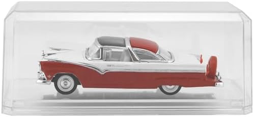 Pioneer Plastics 143C-BC Clear Plastic Display Case with Clear Base for 1:43 Scale Cars, 6.125" W x 2.625" D x 2.25" H
