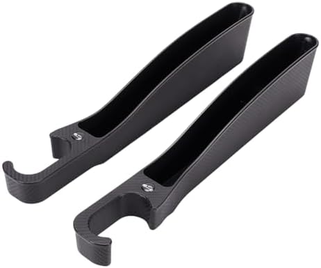 AHANDMAKER 2 Pack Car Seat Gap Filler Organizer Black Plastic Car Accessories for Women Interior Storage Box Prevents Item Drops for Car SUV Clutter-Free Interior