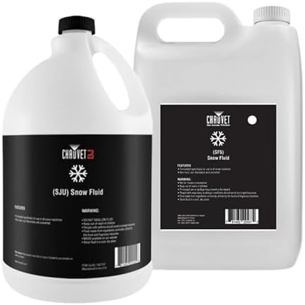 CHAUVET DJ– Snow Fluid For Snow Machines | Designed & Tested For CHAUVET DJ Equipment | Optimized Output Performance | Safe Use With Snow Bubble & Fog Systems | Trusted Formula