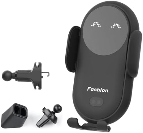 Bilious Wireless Car Charger, Phone Mount for Car Wireless Charger Smart Sensor Air Vent, Automatic Clamping Phone Holder Compatible with iPhone 15/14/13/12/11/XS/XR/8, Samsung S22/S21/S20/Note 20