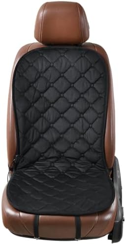 Universal Car Seat Cushion - Comfortable Full Back & Seat Cover for Cars, Trucks, SUVs, Vans (Black, 1 Pack)