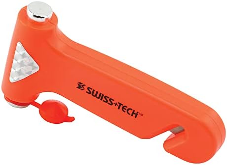 SWISS+TECH ST85109 BodyGard Auto Emergency Hammer Escape Tool with Glass Breaker, 3-in-1 Tool (Single Pack)