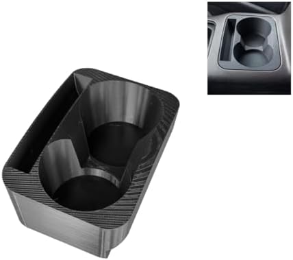 Cup Holder Insert for Jeep Grand Cherokee WJ/WG 1999–2004, Console Replacement with Dual Cup Wells and Phone Holder, Press-Fit Upgrade Organizer