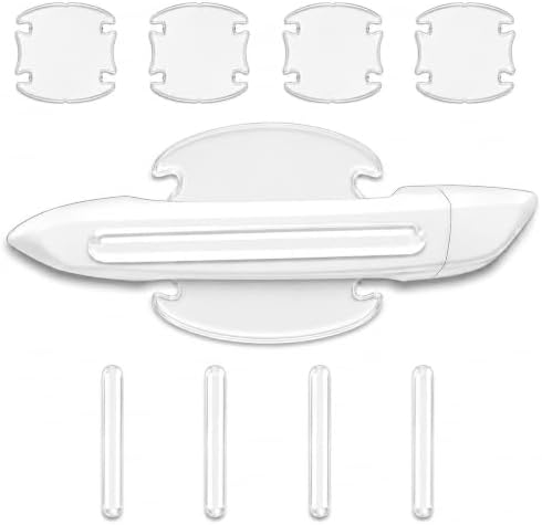 8PCS Clear Car Door Handle Protector Film Anti-Scratch Universal Fit