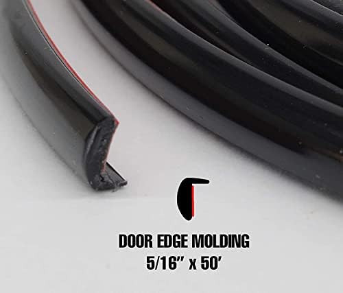Trim-Gard 5/16" Colored L-Shaped Door Edge Guard Molding, Color 1G3- Magnetic Gray Metallic NE1G3-50 (50 Feet, Magnetic Gray)