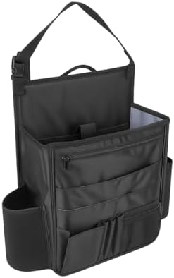 Car Front Seat Organizer, Multi-Pocket Vehicle Hanging Passenger Back Seat Storage Bag with Adjustable Straps, Automotive Interior Storage Organizer, Universal for SUV RV Truck