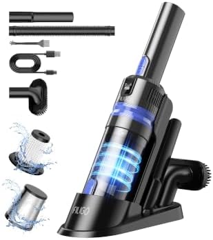 Handheld Vacuum Cordless Portable 3‑in‑1 Rechargeable Vacuum Cleaner with Charging Dock, Lighweight, 2‑Speed Modes, Type-C Charging for Car, Home, Office, Pet