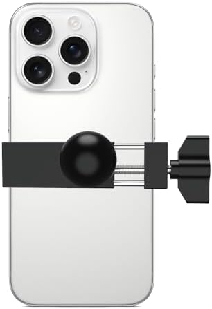 1 Inch Aluminum Phone Holder with 1" Ball Head Adapter Compatible with RAM mounts B Size Double Socket Arm for Car Bike Motorcycle Phone Mount