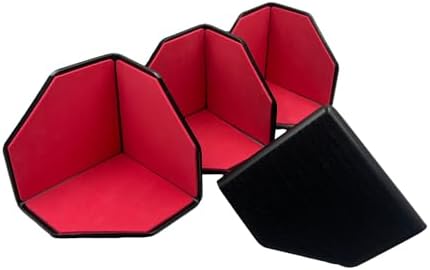 4 Pack Adjustable Hook and Loop Trunk Organizer Blocks for Car & Truck | Non-Slip Lining, Designed for Felt-Lined Car Interiors (3.94"x3.94"x3.94")