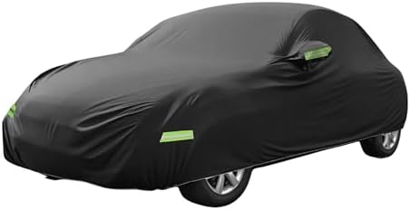 X AUTOHAUX Waterproof Car Cover for Volkswagen Beetle Bug-Sedan 2-Door 1960-1980 All Weather Beetle Full Car Cover with Door Zipper for Outdoor Windproof Sun Rain