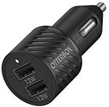 OtterBox USB-A Dual Port Car Charger, 24W Combined - Cloud Dream