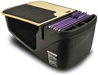 AutoExec AE-GMEF-PI-11M Efficiency GripMaster Car Desk for Your Vehicle Workstation and Mobile Office, Natural with 400 watt Power Inverter