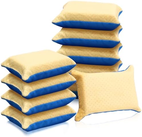 BBTO 10 Pack Car Windshield Defogger Sponge Window Cleaner Tool No Scratch Large Windscreen Sponge Bulk Absorbent Mirror Car Glass Washing for Bug Tar Remover Scrubber Detailing Motorcycle