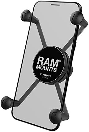 RAM MOUNTS X-Grip Large Phone Mount Holder – Universal Smartphone Cradle with B Size 1" Ball (RAM-HOL-UN10BU)
