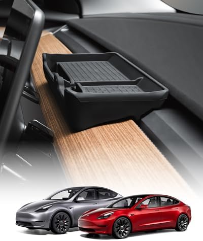 AUTOR Behind Screen Storage Box Center Console Organizer for Tesla Model 3/Y Tissue Box Sunglasses & Phone Holder Fits for 2016-2023 Model 3 and 2019-2024 Model Y