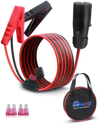 7 Way Trailer Power Cord to Alligator Clips, Heavy Duty 10AWG 6.5FT