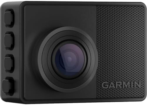 Garmin Dash Cam 67W, 1440p and Extra-Wide 180-degree FOV, Monitor Your Vehicle While Away w/ New Connected Features, Voice Control, Compact and Discreet, Includes Memory Card (Renewed)