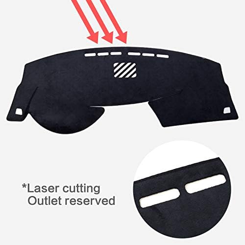 smabee Dash Mat for Lexus RX 350 450H 2010 2011 2012 2013 2014 2015 Dashmat Pad LHD Dashboard Cover Carpet Sun Shade Mats Black