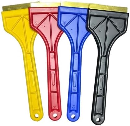 Zeluga 25-555-Combo Brass Blade Ice Scraper – Scratch-Free, Rustproof, Heavy-Duty Ice Remover Tool, Combo