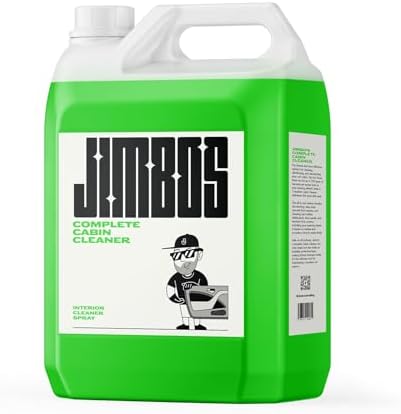 Jimbos COMPLETE CABIN CLEANER - Premium Car Interior Cleaner for Seats, Carpets, Upholstery, Dashboard, & More | All-Purpose Interior Detailer for Leather, Vinyl, and Fabric (128oz)