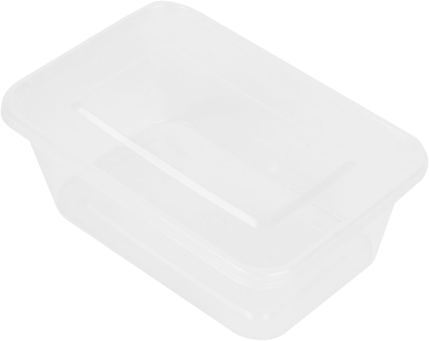 Restaurantware Plastic Containers 50 Pack of 34 oz with Lid Rectangular Clear Food Storage Containers Microwavable Stackable Lightweight Meal Prep Boxes for Take Out