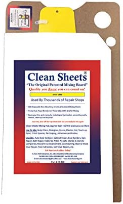 Clean Sheets, CS-200 Auto Body, Mixing Board Tear-Off Quick-Mixing Sheets