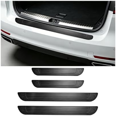 4 Pack Car Door Sill Protectors for Front and Rear