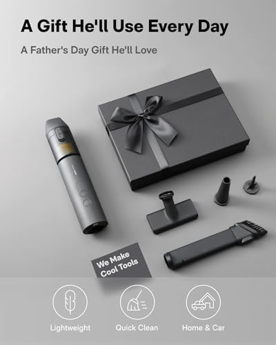 HOTO HOTP Auto Care Air Duster & Vacuum Bundle BlowVac Handheld Vacuum Compressed Air Capsule