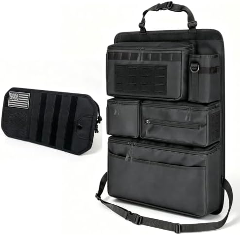 2-in-1 Car Organizer Kit – Seat Back + Visor MOLLE Pouches