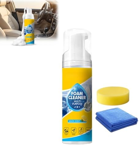 4-in-1 Multi-Enzyme Foam Cleaner, Multi Purpose Deep Cleaning Foam with Lemon Fresh Scent – Deep Clean for Car, Kitchen, Bathroom, Sofa 150ml (1)