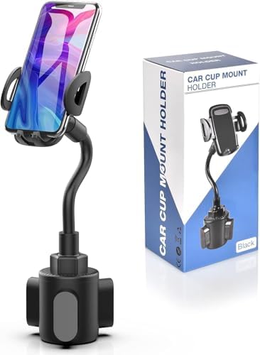 Phone Holders for Your Car, Adjustable Gooseneck Cup Car Phone Holder