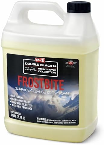 P&S Professional Detail Products Frostbite Surface Cleanse Snow Foam – High Foaming Car Shampoo, Lifts Dirt & Contaminants, Safe for All Paint & Finishes, Perfect for Cannon Use - 1 Quart