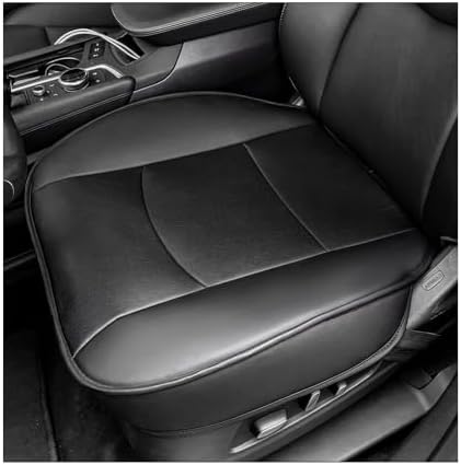 Car Seat Bottom Cover, Premium PU Leather Seat Protection Without Backrest, Front Bottom Seat Cushion Covers for Most Vehicles, Universal Interior Decor Car Accessories