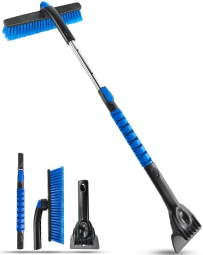 40.5‘’ Extendable Snow Brush & Ice Scraper for Car SUV Windshield