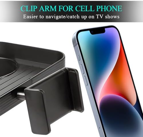 Car Cup Holder Tray, 3 in 1 Detachable Auto Cup Holder Tray Food Table with Phone Stand, Multi-Functional Cup Holder Anti-Slip Tray with Phone Holder, Car Accessories