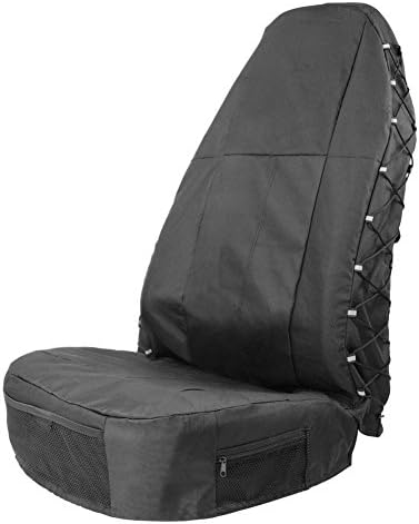 TIROL Front Car Seat Covers Waterproof Bucket Seat Cover Universal Heavy Duty High Back Seat Covers for Semi Truck, Cars, Trucks, Van, SUV, Pickup 1PCS