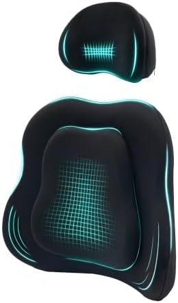 Neck Pillow Lumbar Support Pillow Set for Car,Truck,Chair