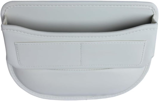Seat Gap Organizer Car Seat Console Organizer Front Seat Side Storage Bag Center Console Side Pocket Car Seat Crevice Storage Seat Gap Filler Between Seat Storage Pouch（Beige）
