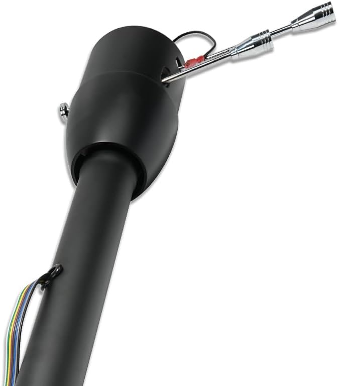 28" Black Steering Column & Adapter Fits GM 1969-1994