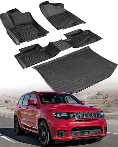 CreekT® for Jeep Grand Cherokee Floor Mats 2011-2021 & 2022 WK (Not for L) | All-Weather Waterproof Car Floor Mats & Cargo Liner for Jeep Grand Cherokee Accessories 2011-2017 2018 2019 2020 2021 2022