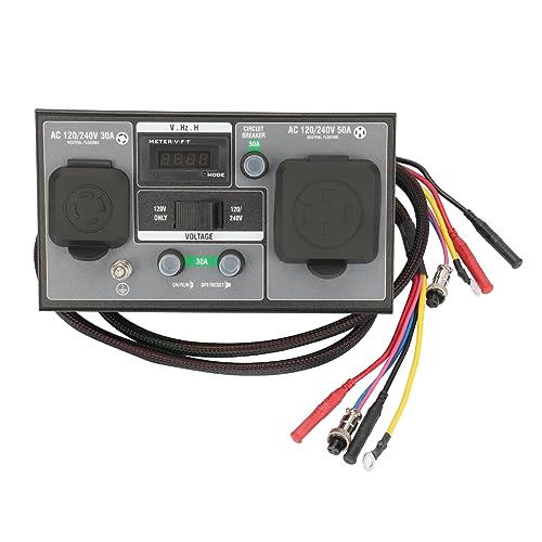 GENMAX 50-Amp RV Ready Parallel and Series Kit for Linking Two 120v GENMAX Inverter Generators to get 240v Output Ideal for Camping Outdoor & Home Backup