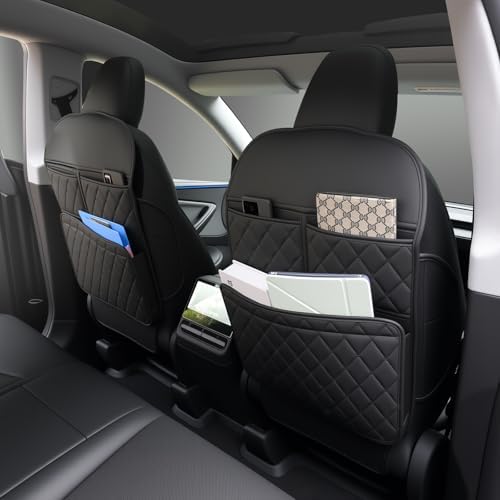 2 Pack Kick Mats Back Seat Protector，Seat Back Protector for Kids Feet Car Seat with Car Back Seat Organizer, Seat Back Protector Cover for Back of Front Seats - Protect against dirt and scuffs
