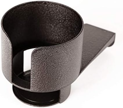 Rugged Ridge Cup Holder - Windshield Mounted - Fits 1976–1995 Jeep CJ & Wrangler YJ - Interior Accessory & Quick DIY Setup - Black